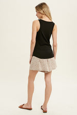 Ribbed Tank Top-tank top-Wishlist-Black-Small-Inspired Wings Fashion