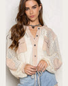 Hooded Shirt Top-Shirts & Tops-POL-Small-Cream Multi-Inspired Wings Fashion