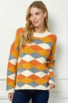 Sweater Pullover-Sweaters-See and Be Seen-Rust-Small-Inspired Wings Fashion