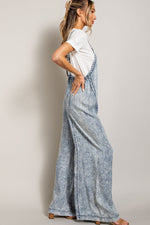 Washed Tie Dye Tencel Jumpsuit-Jumpsuits & Rompers-Eesome-Small-Denim-Inspired Wings Fashion