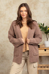 Chunky Sweater Cardigan-Cardigans-Very J-Small-Mocha-Inspired Wings Fashion