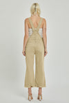 High Rise Distressed Straight Overalls-overalls-Risen Jeans-Small-Sand-Inspired Wings Fashion