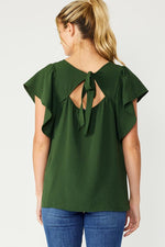 Flutter Sleeve Top-Tops-FSL Apparel-Small-Olive-Inspired Wings Fashion