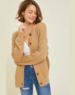 Soft Button Down Sweater Cardigan-Cardigans-Heyson-Small-Fawn-Inspired Wings Fashion