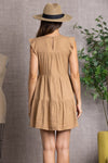 Butterfly Sleeves Dress-Dresses-Very J-Small-Mocha-Inspired Wings Fashion