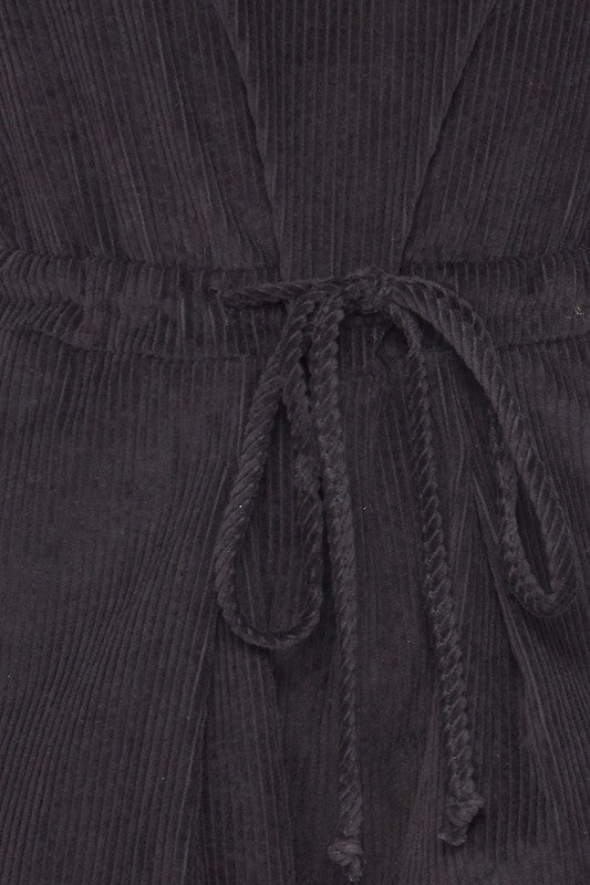 Corduroy Cargo Jumpsuit-Jumpsuits & Rompers-Hot & Delicious-Small-Black-Inspired Wings Fashion