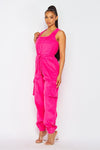 Corduroy Cargo Jumpsuit-Jumpsuits & Rompers-Hot & Delicious-Small-Black-Inspired Wings Fashion