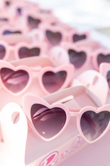 Barbie Matte Pink Heart Sunglasses-sunglasses-Space 46-Inspired Wings Fashion