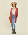 Soft Open-Front Sweater Cardigan-Cardigans-Heyson-Small-Wine-Inspired Wings Fashion