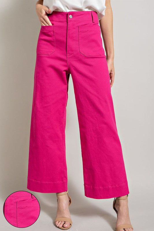High Rise Pants-Pants-Bestto-Small-Hot Pink-Inspired Wings Fashion