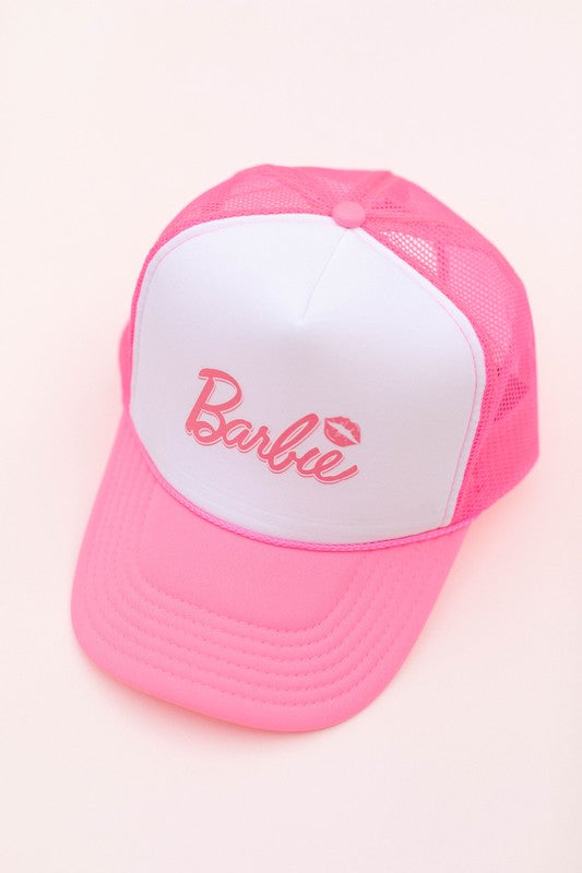 Barbie Foam Mesh Trucker Hat-hats-Space 46-Inspired Wings Fashion