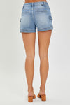 High Rise Side Cargo Pocket Shorts-shorts-Risen Jeans-Small-Inspired Wings Fashion