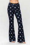 High Waist All Over Star Print Flare-Jeans-Judy Blue-0 (24)-Inspired Wings Fashion