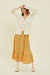 Button Down Cable Knit Sweater Cardigan-Cardigans-Heyson-Small-Cream-Inspired Wings Fashion