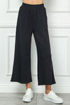 Cropped Lounge Pants-Pants-See and Be Seen-Black-Small-Inspired Wings Fashion