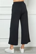 Cropped Lounge Pants-Pants-See and Be Seen-Black-Small-Inspired Wings Fashion