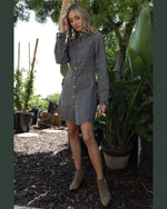 Button Down Denim Dress-Dresses-Blue Buttercup-Small-Black-Inspired Wings Fashion