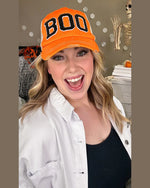 BOO Vintage Hat-Hats-Tees2urDoor-Orange-Inspired Wings Fashion