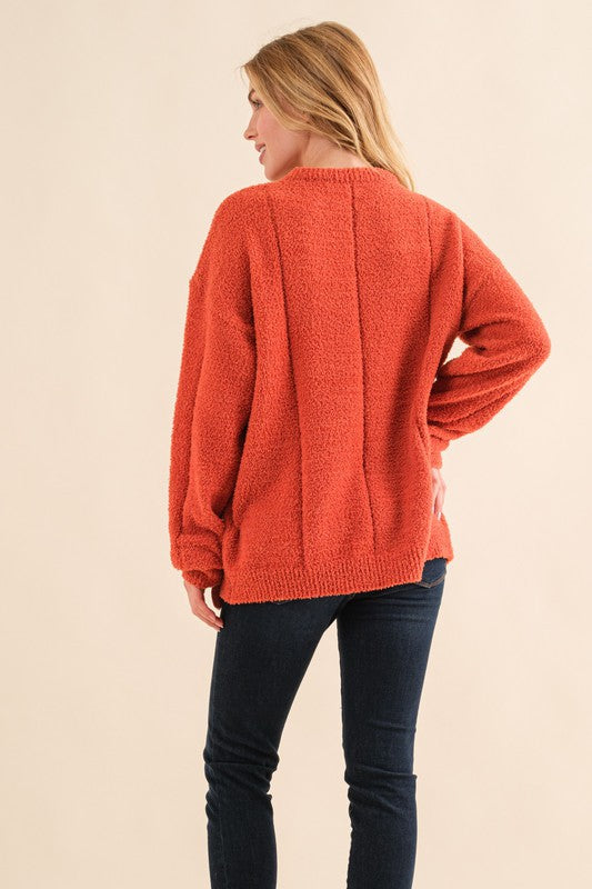 Fuzzy Jack Sweater-Sweaters-Cezanne-SM-Pumpkin-Inspired Wings Fashion