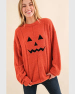 Fuzzy Jack Sweater-Sweaters-Cezanne-SM-Pumpkin-Inspired Wings Fashion