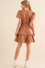 Faux Leather Dress-Dresses-and the why-Small-Brown-Inspired Wings Fashion