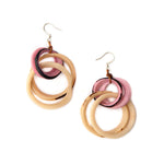 Bonnie Earrings-Earrings-Tagua by Soraya-Pink/Ivory-Inspired Wings Fashion