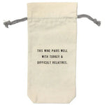 Wine Bags-wine carrier bag-Sugarboo-Wine Pairs Well-Inspired Wings Fashion