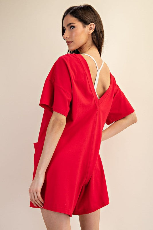 Reversible Summer Tee Romper-Romper-Rae Mode-Black-Small-Inspired Wings Fashion