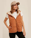 Corduroy Hooded Vest-Vest-Hem & Thread-Small-Ginger-Inspired Wings Fashion
