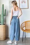 Washed Baggy Pants-Pants-Oli & Hali-Blue-Small-Inspired Wings Fashion