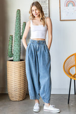 Washed Baggy Pants-Pants-Oli & Hali-Blue-Small-Inspired Wings Fashion