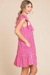 Print in Geometric Dress-Dresses-Jodifl-Pink-Small-Inspired Wings Fashion