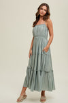 Tiered Ruffle Maxi Dress-Dresses-Wishlist-Medium-Sage-Inspired Wings Fashion