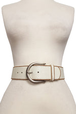 Wide Belt with Horseshoe Buckle-belts-Anzell Accesories-Small-Vintage Off White-Inspired Wings Fashion