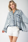 Snow Washed Jacket-Jackets-Eesome-Denim-Small-Inspired Wings Fashion