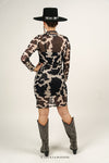 Cow Print Western Dress-Dresses-Lucky & Blessed-Small-Inspired Wings Fashion