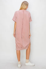 Mineral Wash Dress-Dresses-J Her-Small-Light Mauve-Inspired Wings Fashion