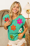 Crochet Flower Top-Shirts & Tops-BiBi-Jade-Small-Inspired Wings Fashion