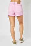 Mid-Rise Dyed Fray Hem Shorts-bottoms-Judy Blue-Small-Inspired Wings Fashion