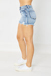 HW Adjustable Button Destroy Shorts-shorts-Judy Blue-Small-Inspired Wings Fashion