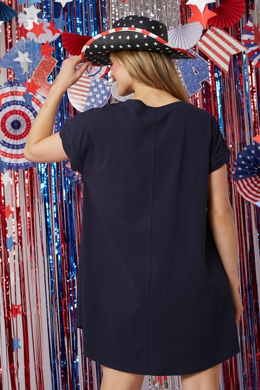American Flip Flop Dress-Dresses-Fantastic Fawn-Small-Navy-Inspired Wings Fashion