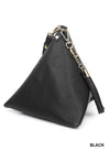 Pyramid Wristlet Bag-Bag and Purses-Zenana-Black-Inspired Wings Fashion