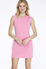 Sleeveless Asymmetrical Neck Knit Dress-Dresses-She+Sky-Small-Candy Pink-Inspired Wings Fashion