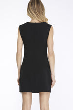 Sleeveless Asymmetrical Neck Knit Dress-Dresses-She+Sky-Small-Black-Inspired Wings Fashion