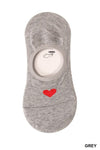 Invisible Heart Socks-Socks-Zenana-Grey-O/S-Inspired Wings Fashion