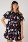 Baseball Print Dress-Dresses-Fantastic Fawn-Blue-Small-Inspired Wings Fashion