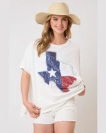 Texas Flag Top-Tops-Fantastic Fawn-White-Small-Inspired Wings Fashion