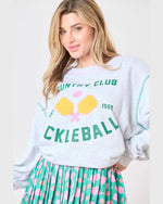 Pickleball Sweatshirt-Sweatshirt-Peach Love California-Grey-Small-Inspired Wings Fashion