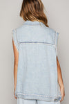 Crochet Lace Denim Vest-Vests-POL-Denim-Small-Inspired Wings Fashion