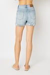 HW Destroy Cuffed Shorts-shorts-Judy Blue-Small-Inspired Wings Fashion